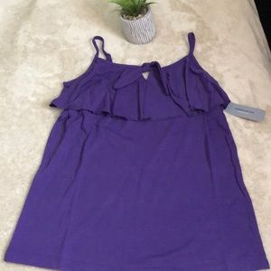 Knot Ruffle Front Top